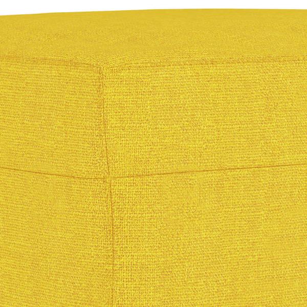 Fußhocker Hellgelb 70x55x41 cm Stoff