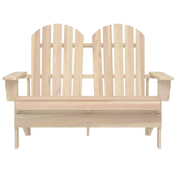 Adirondack-Gartenbank 2-Sitzer Massivholz Tanne