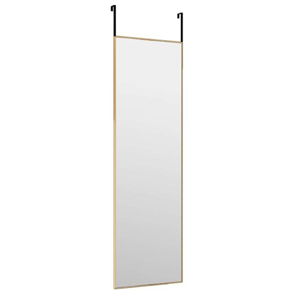 Türspiegel Golden 30x100 cm Glas und Aluminium