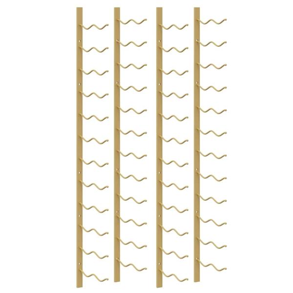Wand-Weinregal für 24 Flaschen 2 Stk. Golden Eisen
