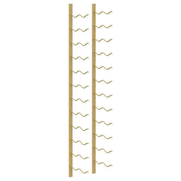 Wand-Weinregal für 24 Flaschen 2 Stk. Golden Eisen