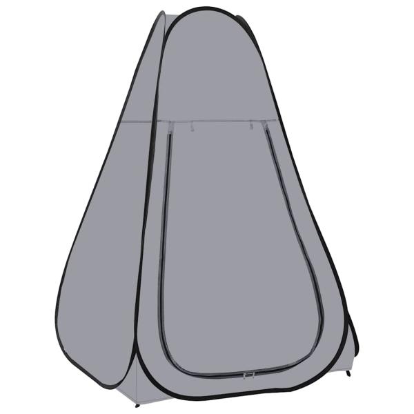 ARDEBO.de - Pop-Up Duschzelt Grau