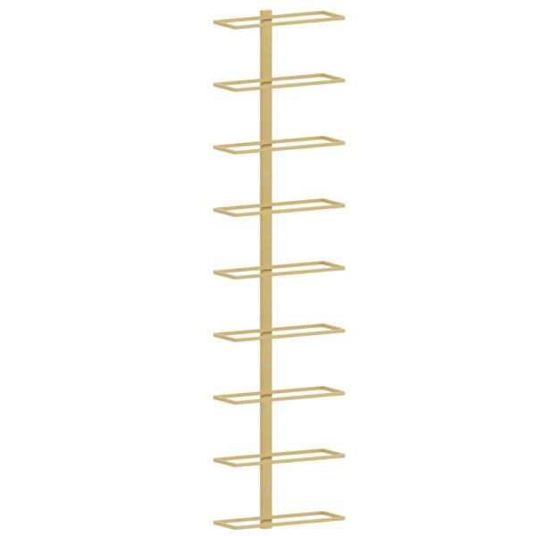 Wand-Weinregal für 9 Flaschen Golden Eisen