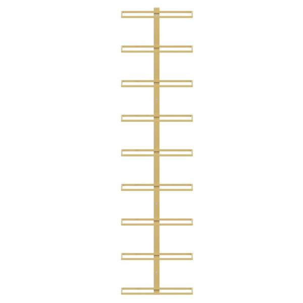 Wand-Weinregal für 9 Flaschen Golden Eisen