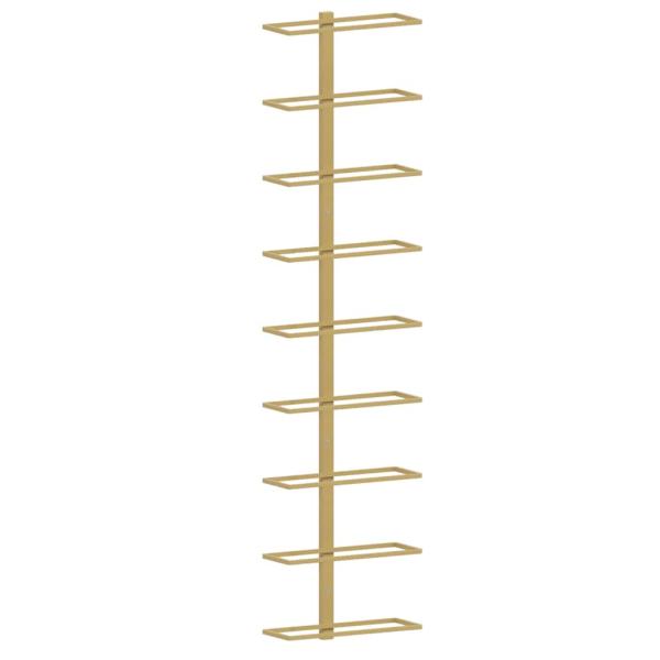 Wand-Weinregale für 9 Flaschen 2 Stk. Golden Eisen