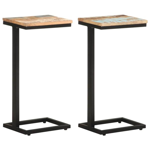 ARDEBO.de - Beistelltische 2 Stk. 31,5x24,5x64,5 cm Altholz Massiv