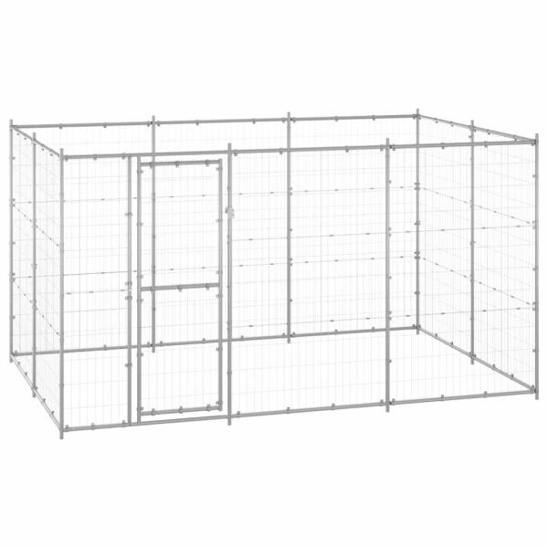 ARDEBO.de - Outdoor-Hundezwinger Verzinkter Stahl 7,26 m²