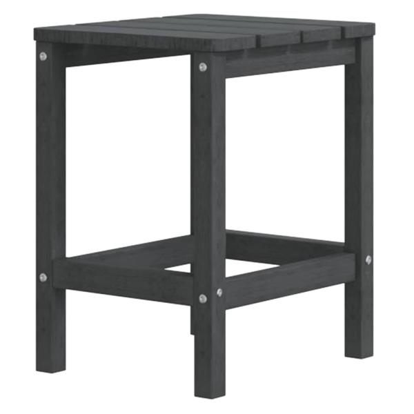 Adirondack-Gartenst?hle mit Tisch HDPE Anthrazit