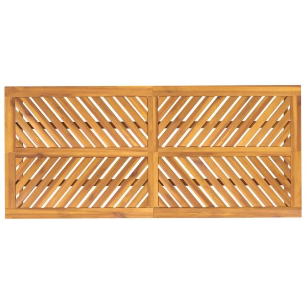 Garten-Esstisch 200x90x74 cm Massivholz Akazie