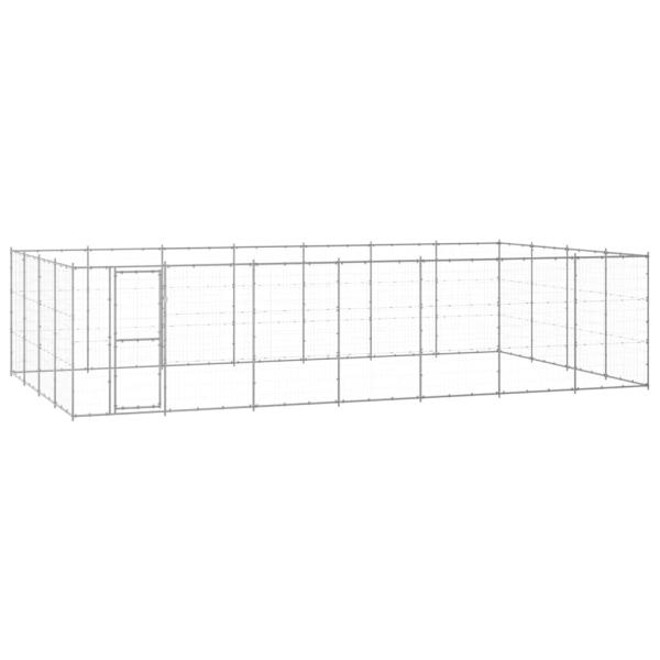 ARDEBO.de - Outdoor-Hundezwinger Verzinkter Stahl 33,88 m²