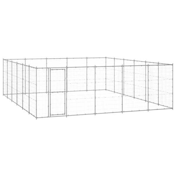 ARDEBO.de - Outdoor-Hundezwinger Verzinkter Stahl 36,3 m²