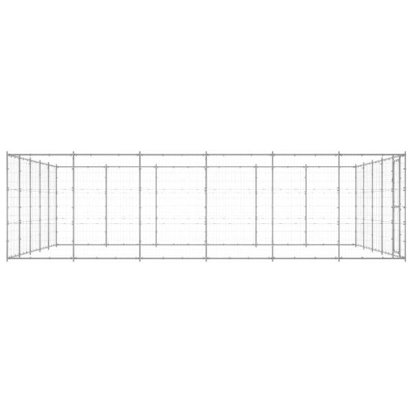 Outdoor-Hundezwinger Verzinkter Stahl 36,3 m²