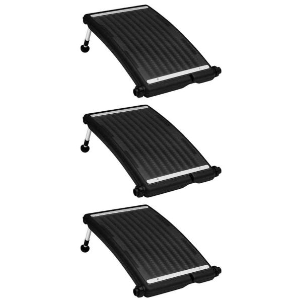 ARDEBO.de - Gebogene Solar-Heizpaneele für Pool 3 Stk. 72,5x46 cm
