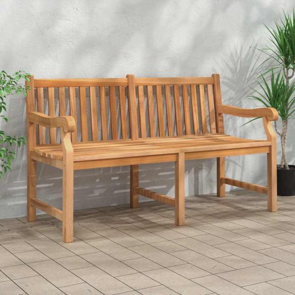 ARDEBO.de - Gartenbank 150 cm Massivholz Teak