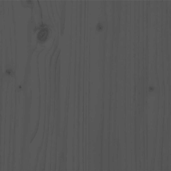 Massivholzbett Grau 200x200 cm
