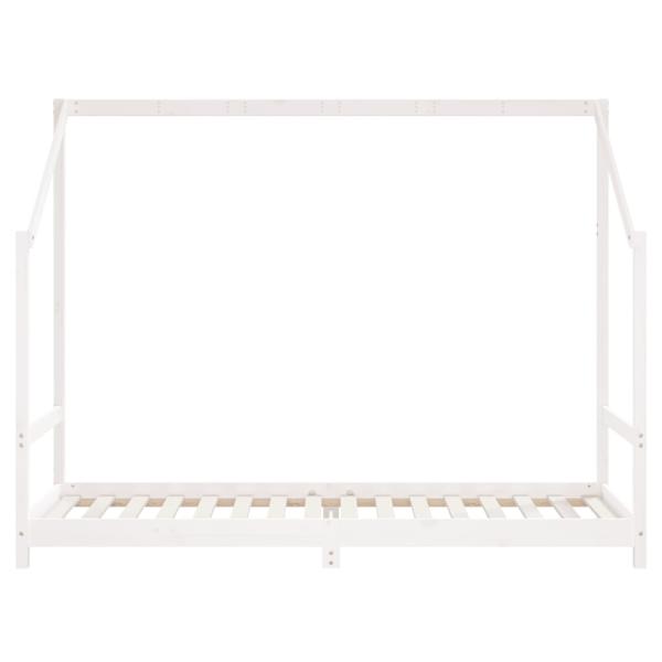 Kinderbett Wei? 2x(90x200) cm Massivholz Kiefer