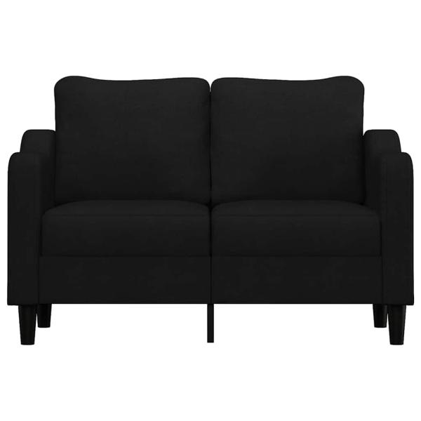 2-Sitzer-Sofa Schwarz 120 cm Stoff