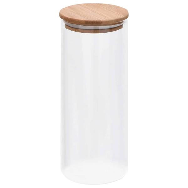 Vorratsgläser mit Bambusdeckel 6 Stk. 1000 ml