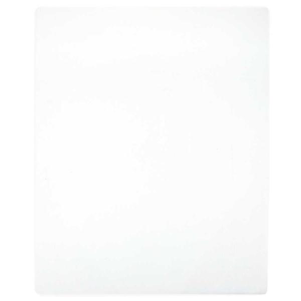 ARDEBO.de - Spannbettlaken 2 Stk. Jersey Weiß 180x200 cm Baumwolle
