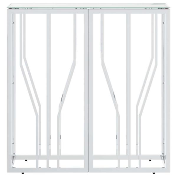 Konsolentisch 70x30x70 cm Edelstahl und Glas