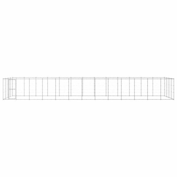 Outdoor-Hundezwinger Verzinkter Stahl 53,24 m²