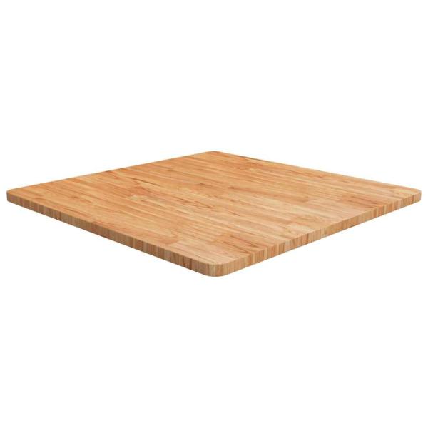 ARDEBO.de - Tischplatte Quadratisch Hellbraun 80x80x2,5cm Behandelte Eiche