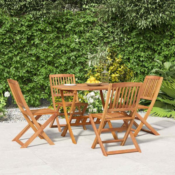 ARDEBO.de - 5-tlg. Garten-Essgruppe Massivholz Akazie