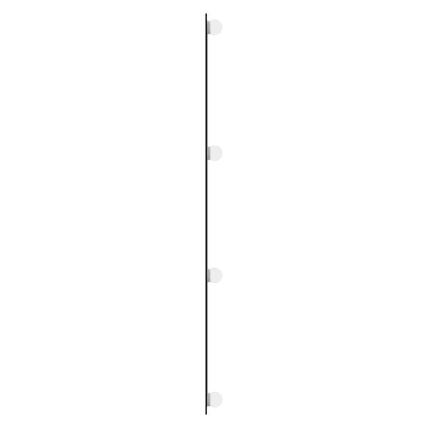 Wandspiegel mit LED-Leuchten 40x100 cm Glas Rechteckig