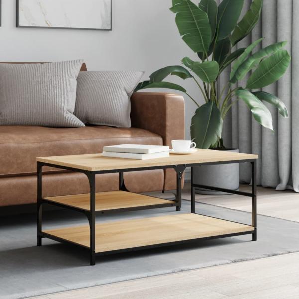 ARDEBO.de - Couchtisch Sonoma-Eiche 90x49x40 cm Holzwerkstoff