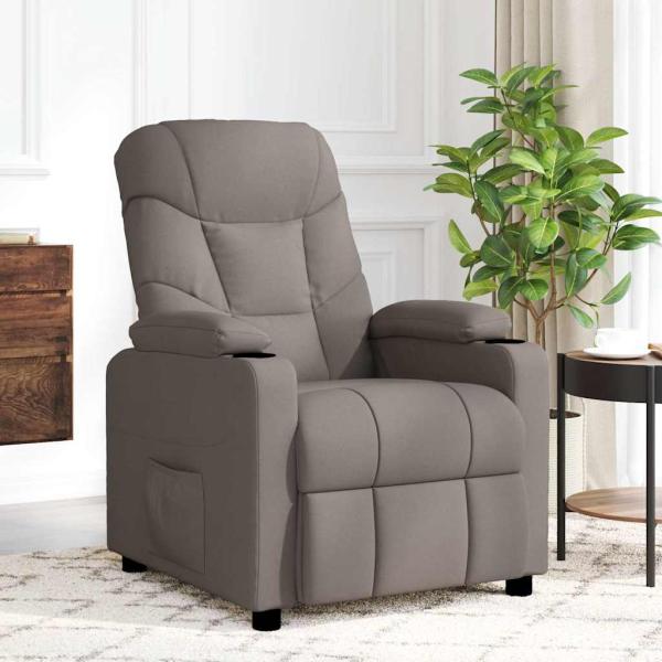 ARDEBO.de - Massagesessel Taupe Stoff