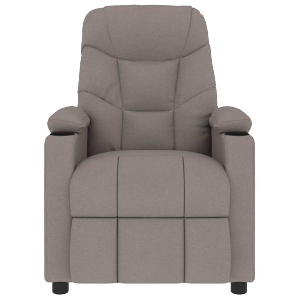 Massagesessel Taupe Stoff