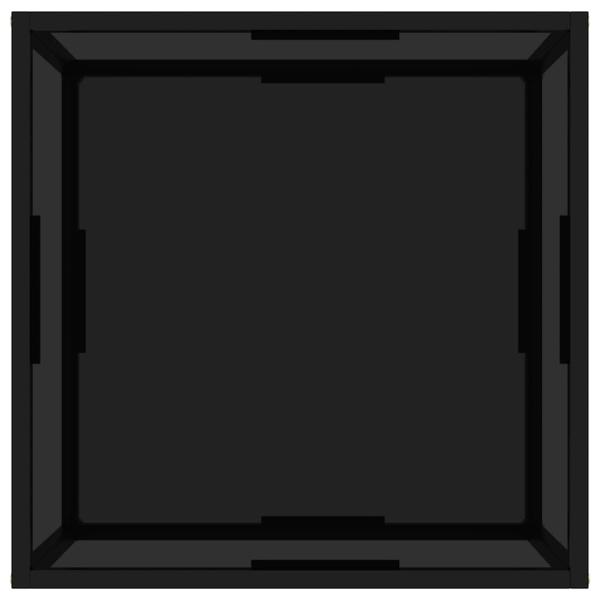 Couchtisch Schwarz 60x60x35 cm Hartglas