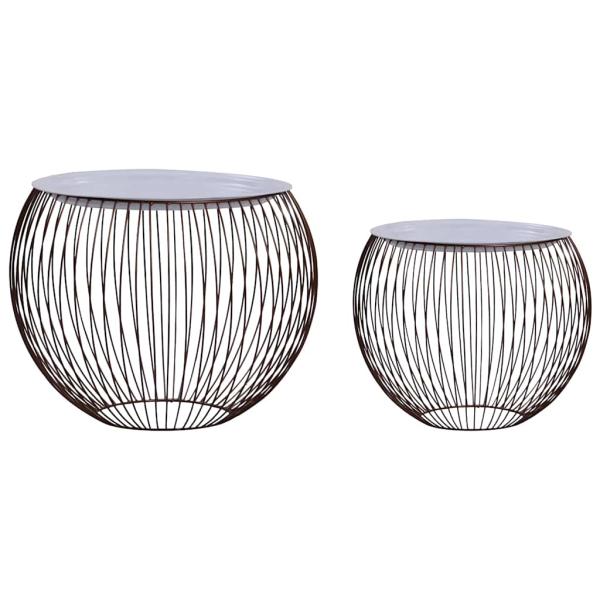 ARDEBO.de - Couchtisch 2 Stk. Golden