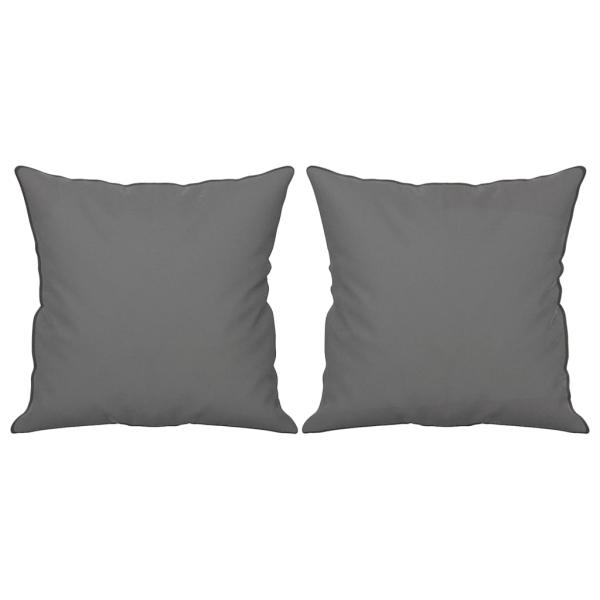2-Sitzer-Sofa mit Kissen Dunkelgrau 120 cm Mikrofasergewebe