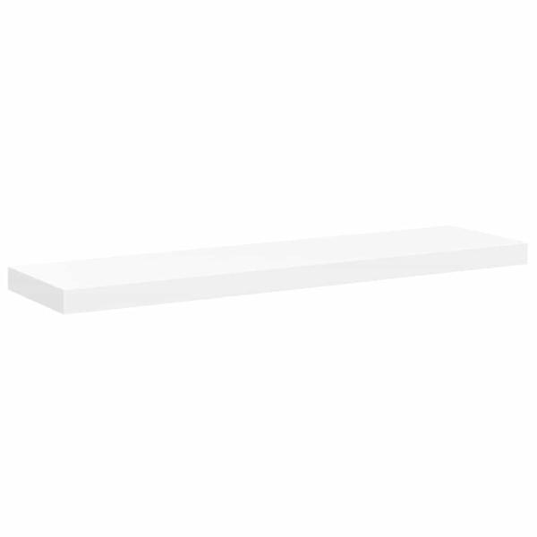 Schweberegale 2 Stk. Wei? 90x23,5x3,8 cm MDF