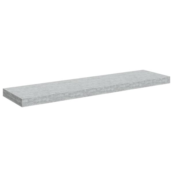 Schweberegale 4 Stk. Betongrau 90x23,5x3,8 cm MDF