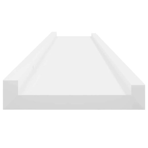 Wandregale 2 Stk. Weiß 100x9x3 cm