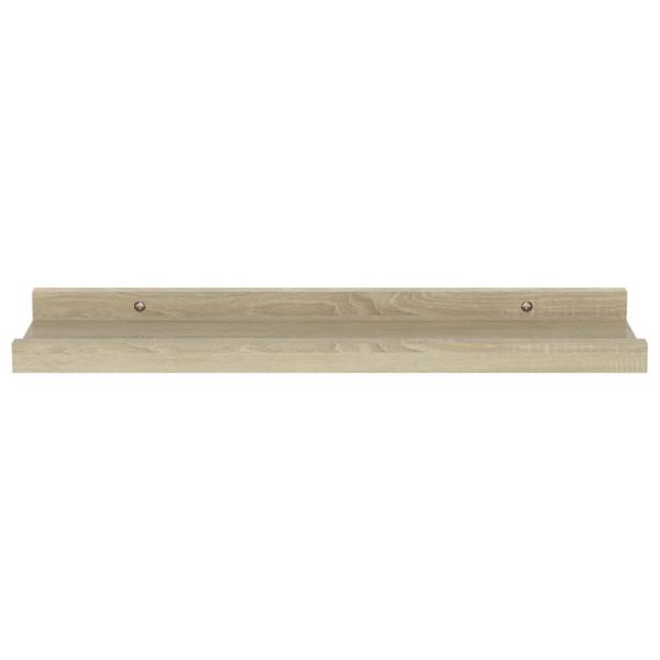Wandregale 2 Stk. Sonoma-Eiche 40 x 9 x 3 cm