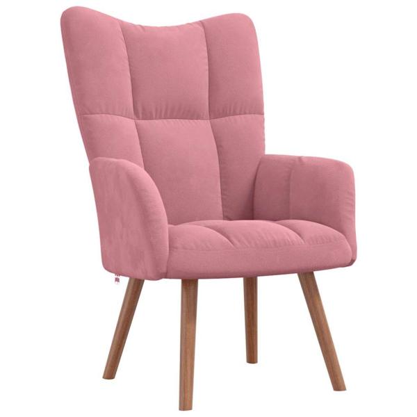 Relaxsessel Rosa Samt