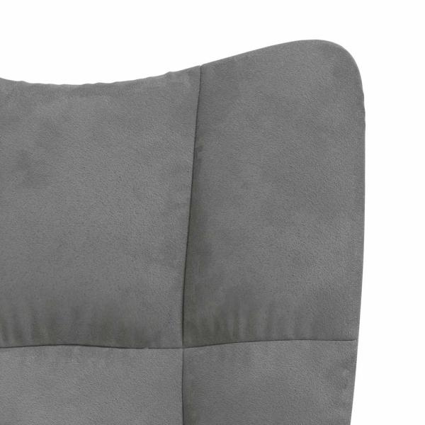 Relaxsessel Dunkelgrau Samt
