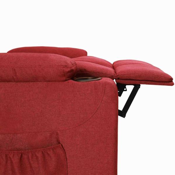 Relaxsessel Weinrot Stoff