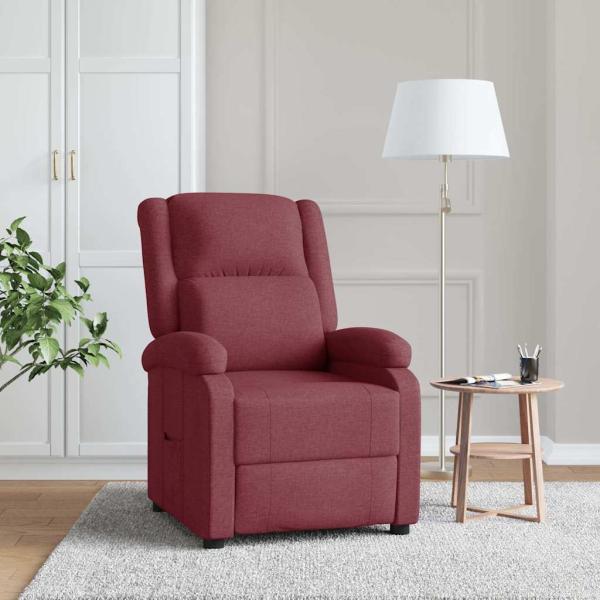 ARDEBO.de - Relaxsessel Weinrot Stoff