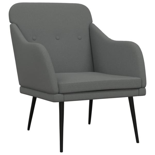 Sessel Dunkelgrau 63x76x80 cm Stoff