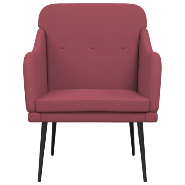 Sessel Weinrot 63x76x80 cm Stoff