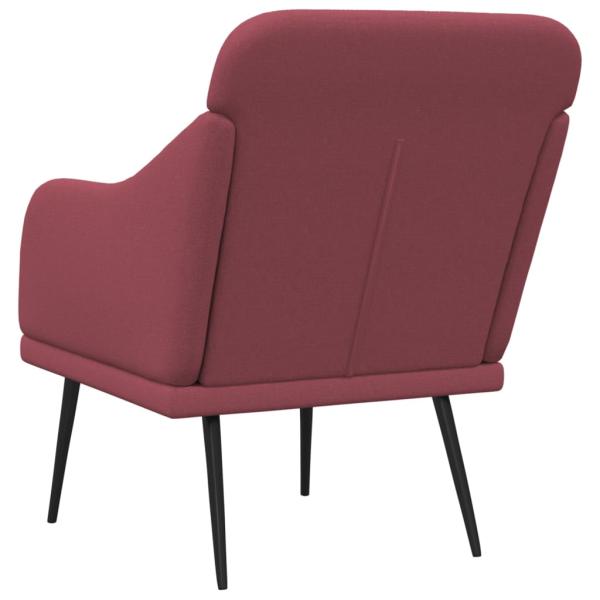 Sessel Weinrot 63x76x80 cm Stoff