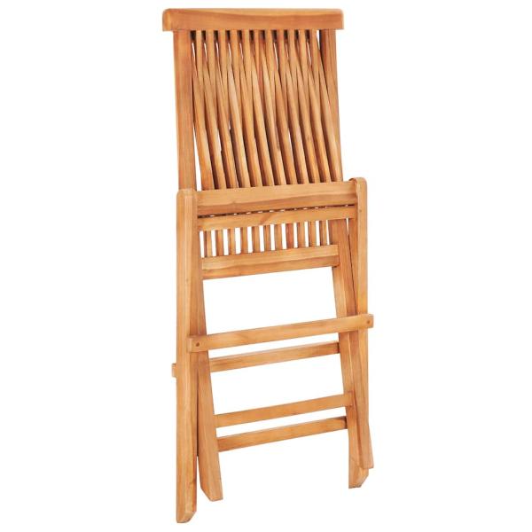 3-tlg. Bistroset mit Taupe Kissen Massivholz Teak
