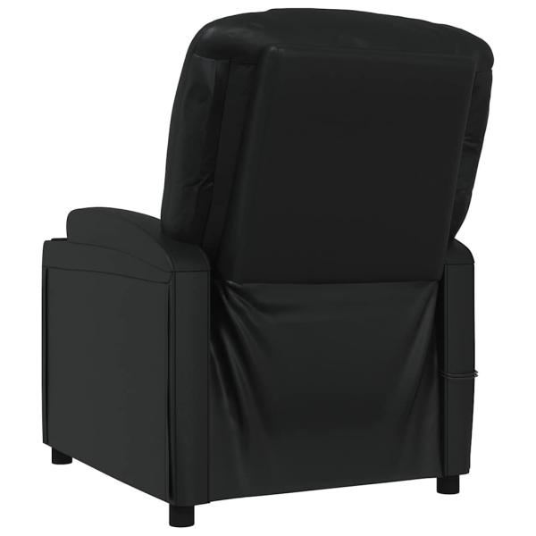Massagesessel Elektrisch Schwarz Kunstleder