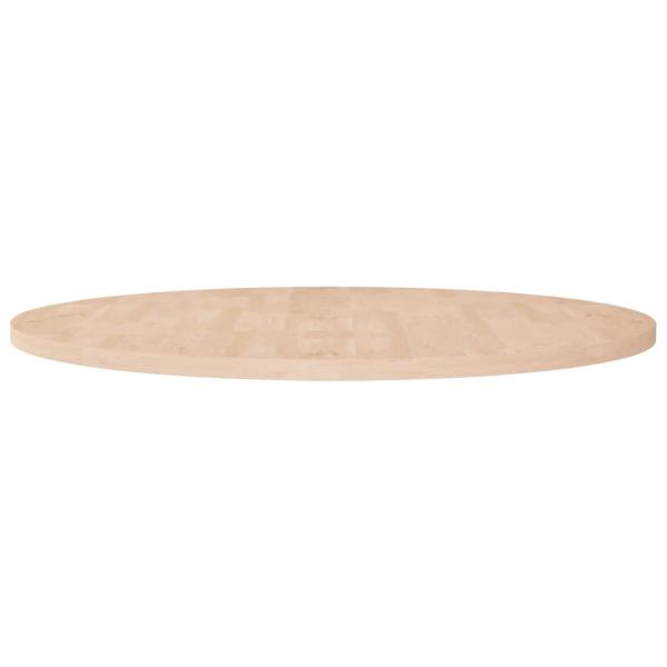 ARDEBO.de - Runde Tischplatte Ø90x2,5 cm Unbehandeltes Massivholz Eiche