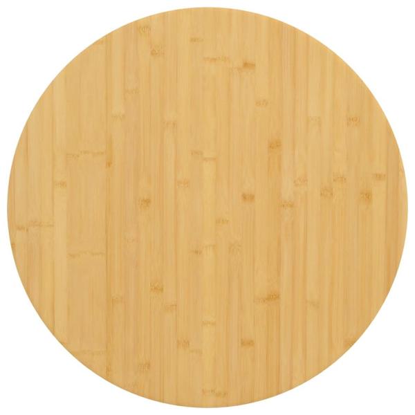 ARDEBO.de - Tischplatte Ø70x2,5 cm Bambus