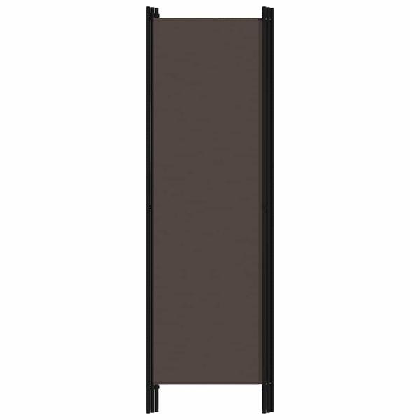 3-tlg. Raumteiler Braun 150x180 cm